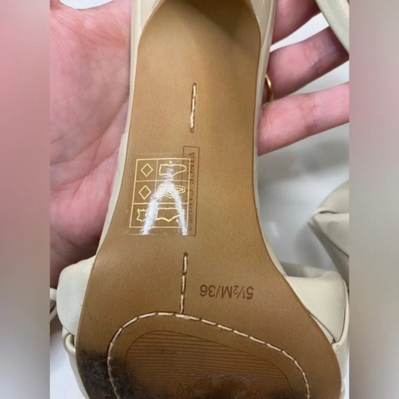 Vince Camuto Brelanie Heeled Mules // Bone - Picture 8 of 8